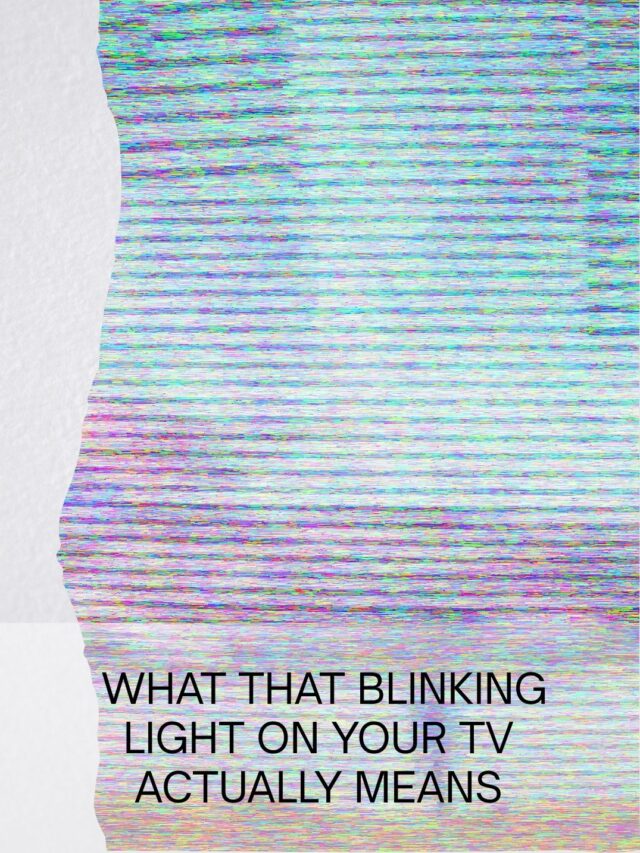 TV Standby Light Blinking? Here’s the Real Reason